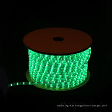 LED Rope Light Round 2 Wires Green pour Décoration de Noël